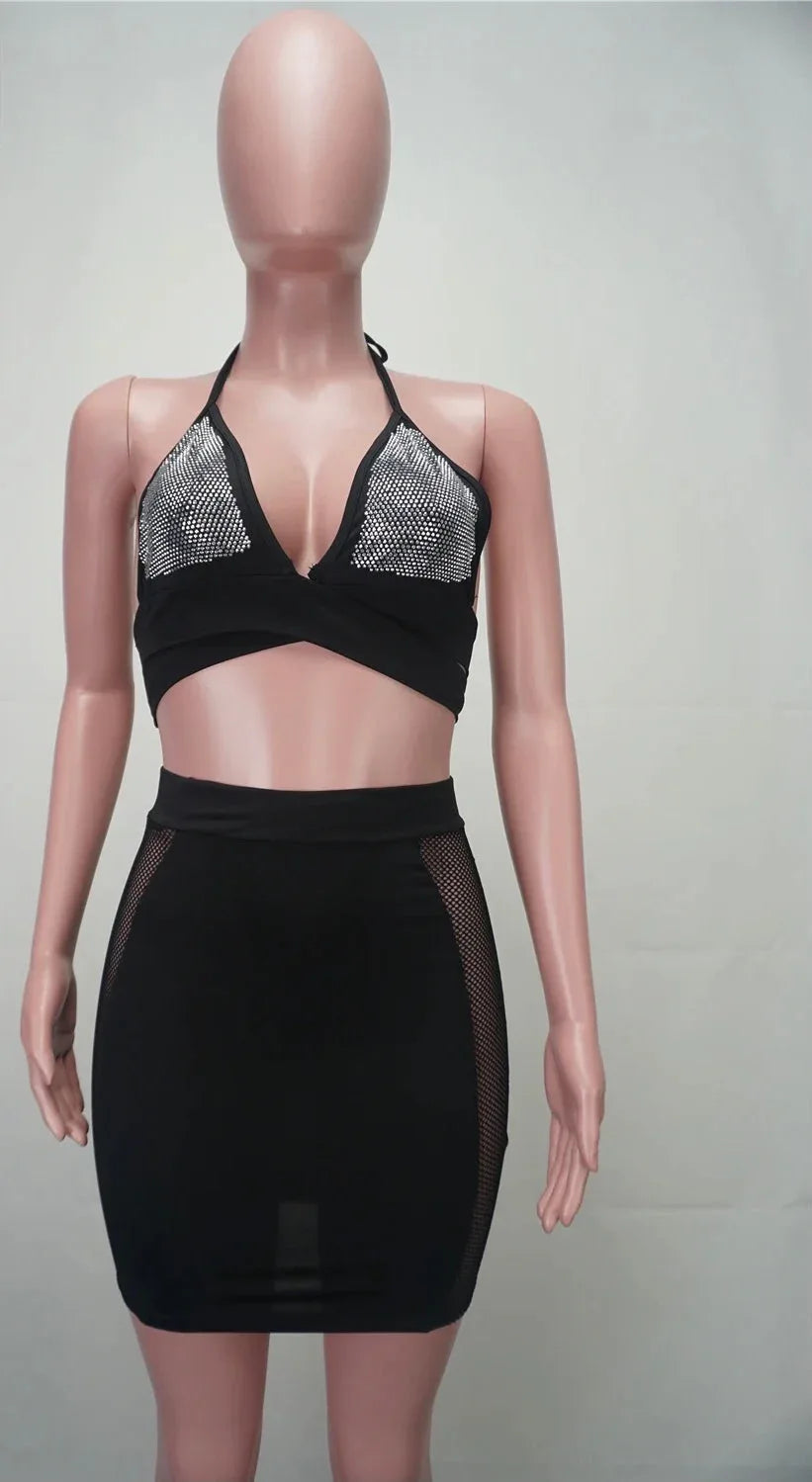 Sass Two-Piece Skirt Set - Bold Matching Set | VERONEEKS - VERONEEKS BRAND