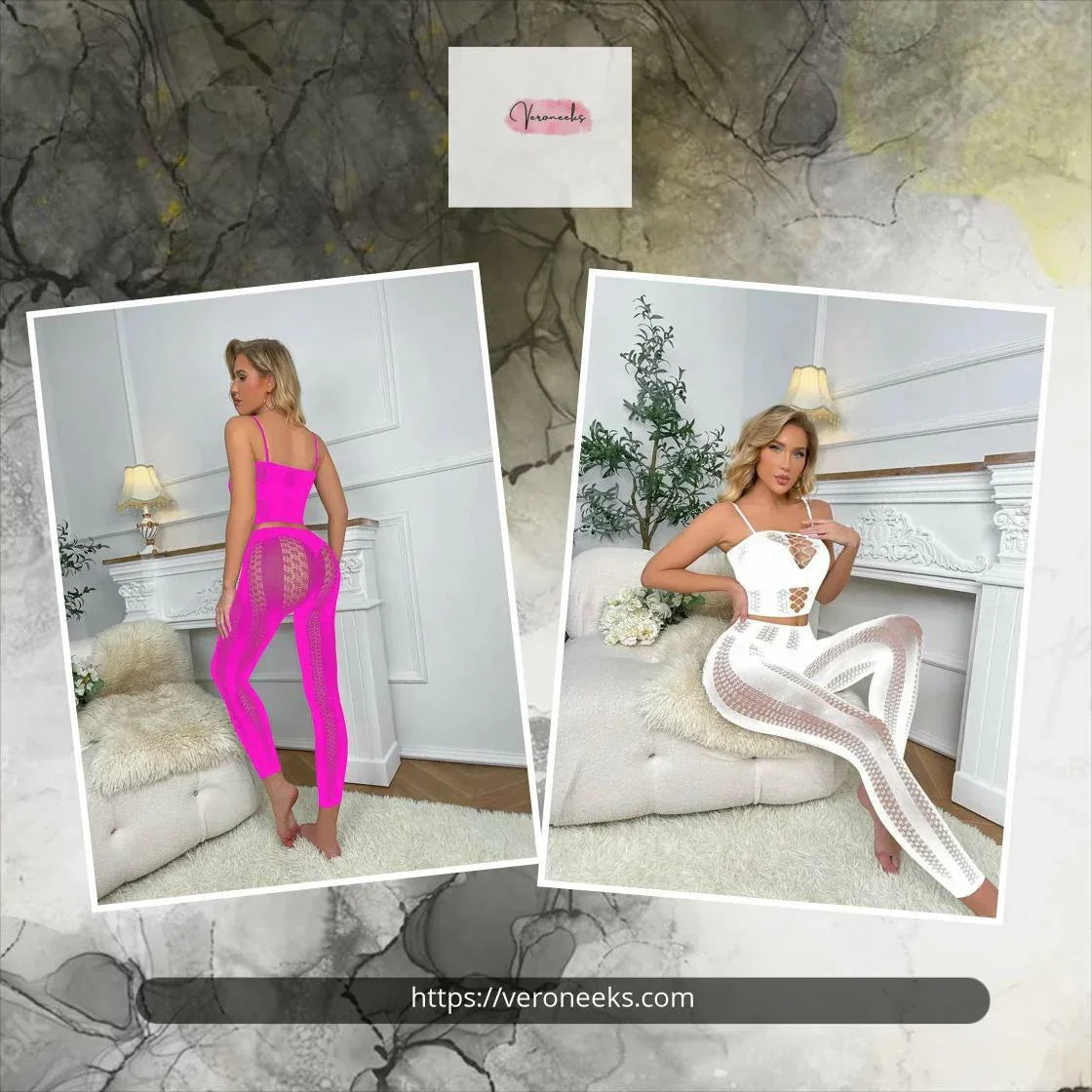 Porsha Two-Piece Set - Curve-Hugging Matching Set | VERONEEKS - VERONEEKS BRAND