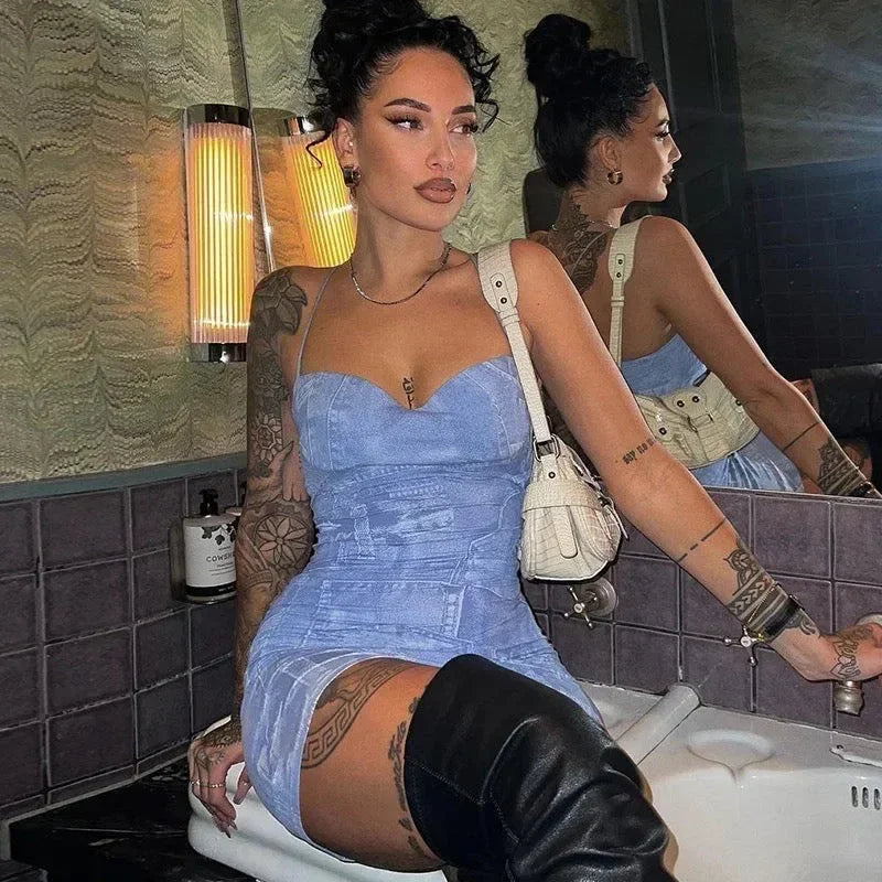 Spaghetti Strap Backless Dress - Sexy Elegant Dress | VERONEEKS - VERONEEKS BRAND