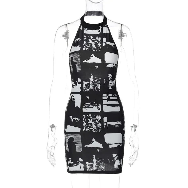 Halter Backless Bodycon Dress - Head Turner | VERONEEKS - VERONEEKS BRAND