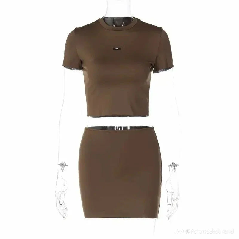 Gia Two-Piece Set - Sizzling Hot Matching Set | VERONEEKS - VERONEEKS BRAND