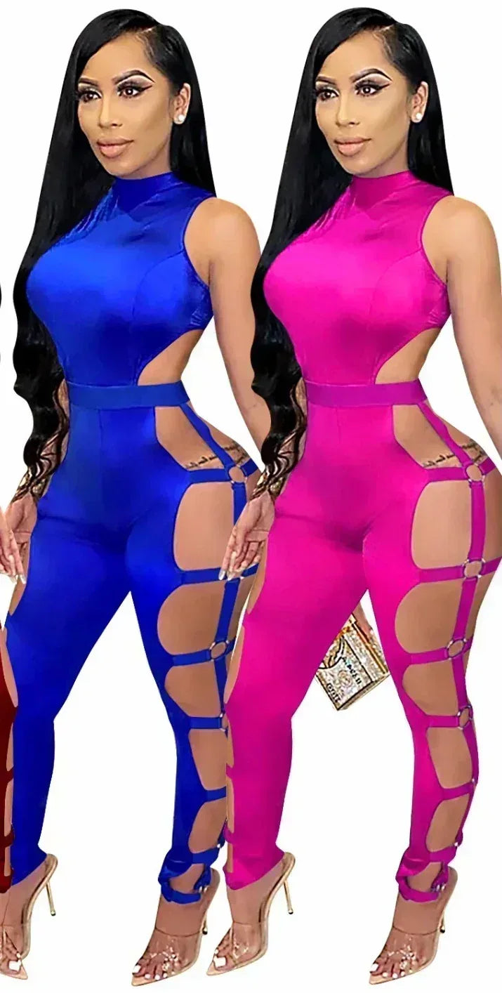 Bandage Bliss Sleeveless Jumpsuit - Sculpted Fit | VERONEEKS - VERONEEKS BRAND