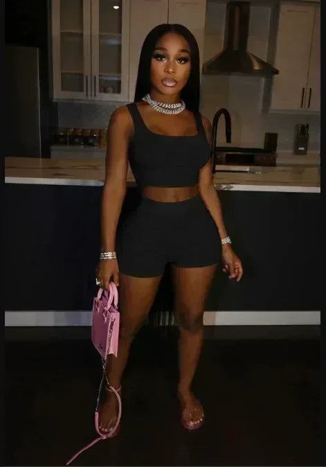 Barb Two-Piece Set - Sharp Statement Matching Set | VERONEEKS - VERONEEKS BRAND