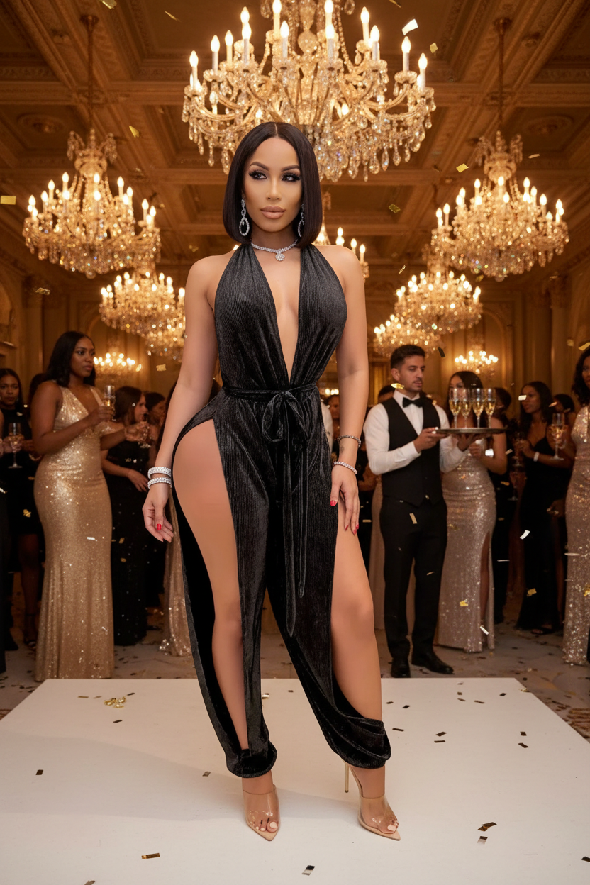 Velour Jumpsuit - Gala